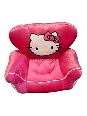 HELLO KITTY BUILD A BEAR Pink Plush Chair Doll Furniture Doll Accessories
